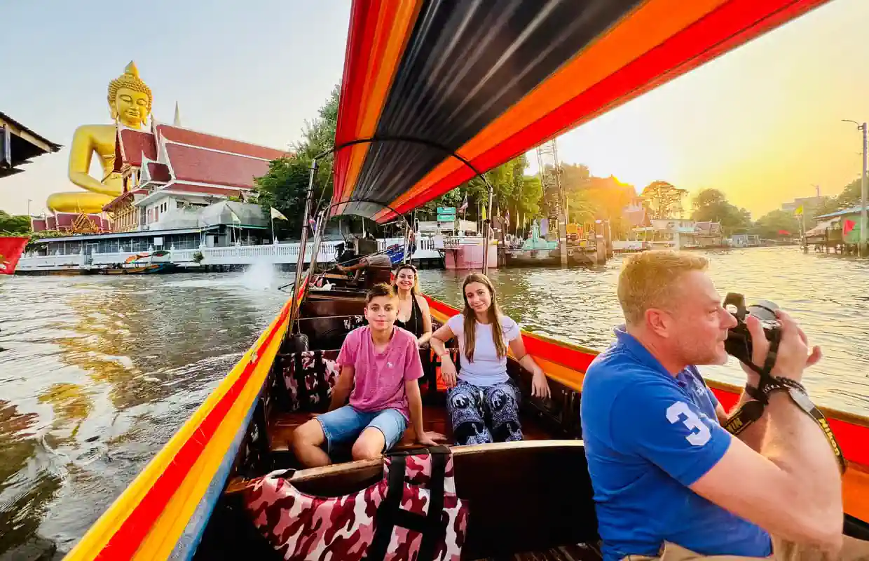 Bangkok: Najważniejsze atrakcje z wycieczką kulinarną i zachodem słońca w Wat Arun